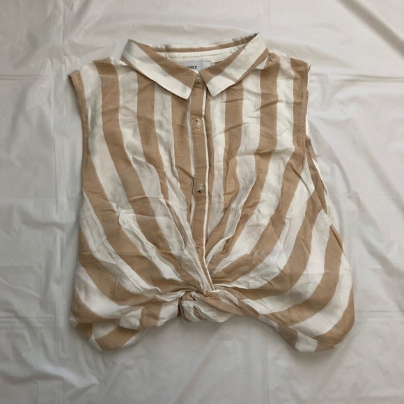 Striped Blouse Tank - Picture 2 of 3